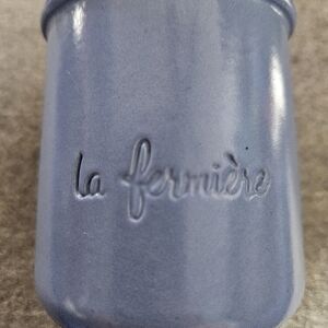 Blue Ceramic Yogurt Piece 5oz Reusable